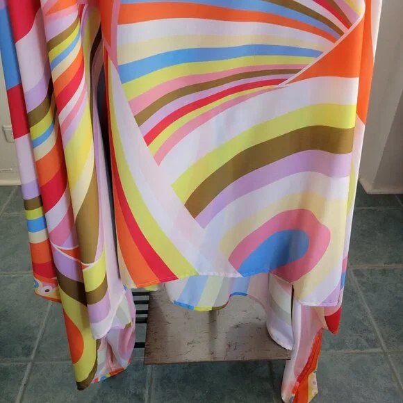 Korean BSY Handmade Multicolor Draped Wide-Width Women’s Kaftan (One Size) - Picture 9 of 12